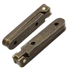 Jiozermi 12 Pcs Bronze Hinges, 90 Degree Jewelry Box Hinge Wood