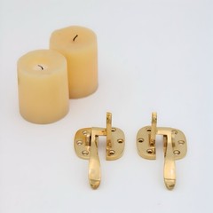Left or Right Handed Ice Box Latch in Solid Brass for Antique Oak Refrigerator