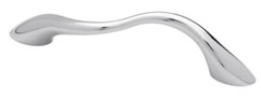 (5 Pack) 3-3/4 inch Fusilli Wavy Pull Chrome