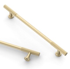 10 Pack 7.5 Inch(192mm) Brushed Gold Cabinet pulls Kitchen Cabinet Hand