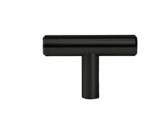 Stainless Steel Modern Black Cabinet T Bar Pulls Kitchen Bath Handles SOLID