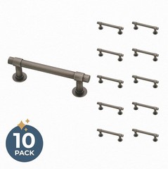 Francisco 10-Pack Vintage Cabinet Handles | Durable 3″ Heirloom Silver Pulls