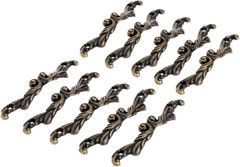 10Pcs Antique Brass Decorative Pull Handle for Mini Jewelry Box Drawer Cabinet C