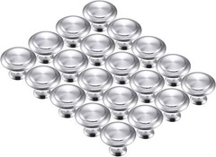 40PCS Stainless Steel Cabinet Knobs Kitchen Door Cupboard Drawer Pulls Handles