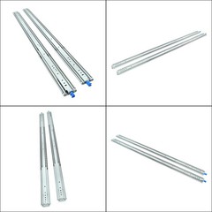 60″ Locking Drawer Slides 500lb Heavy Duty Ball Bearing Full Extension With Lock