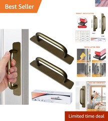 Ergonomic Aluminum Cabinet Pulls – 5.83″ Brushed Bronze for Easy Installation