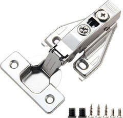 50 Pack Soft Close Concealed Hinges for Cabinets – 105° Adjustable Design