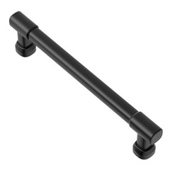 10 PCS AL0005MB Matte Black Cabinet Pulls 5 Inch Hole Center Square Handles