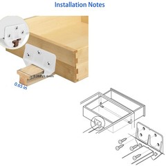 FDXGYH 10 Pcs Plastic Drawer Guides Drawer Track Guides Drawer Rail for Dressers