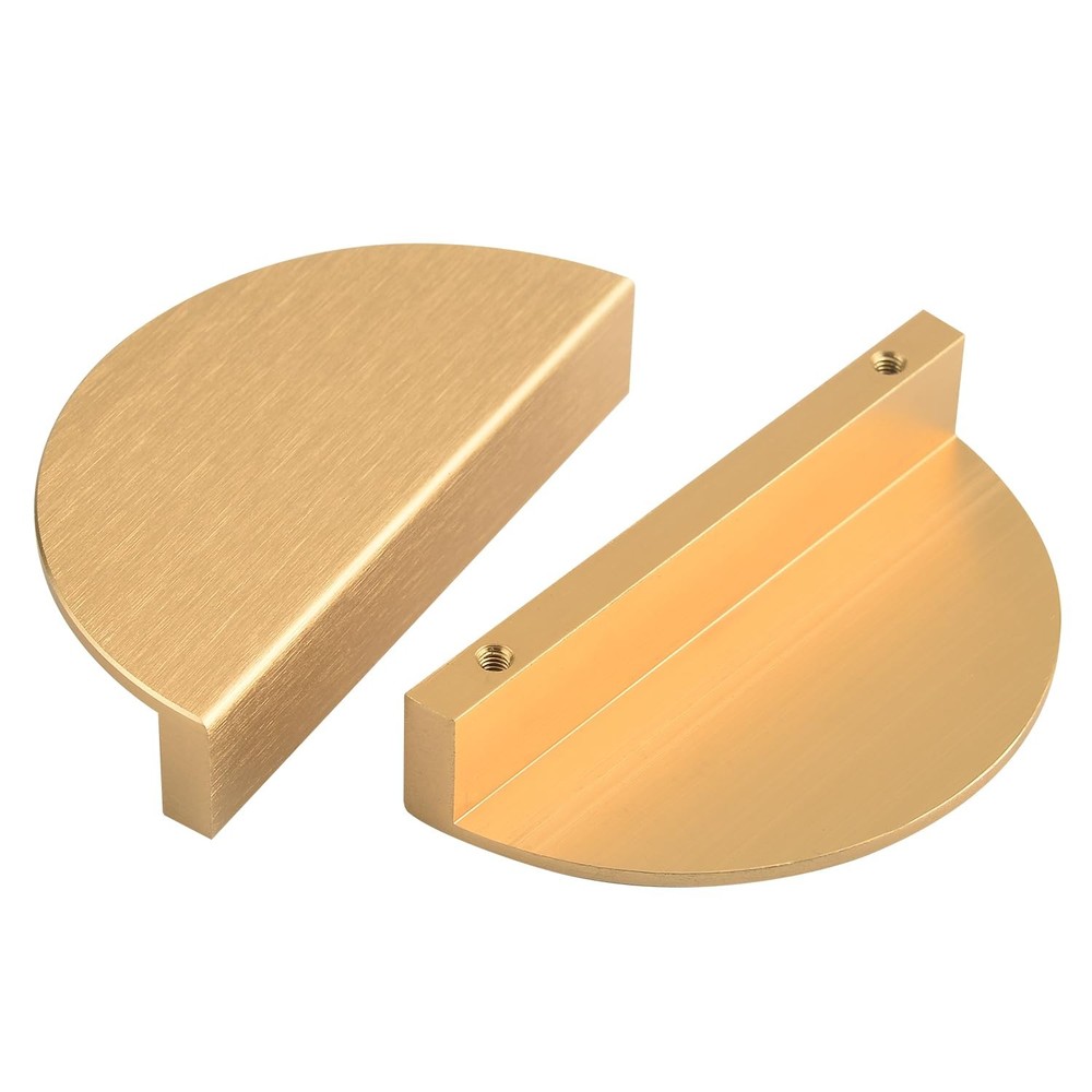 4 Pack Finger Pulls 3 Inch Hole Center Brushed Brass Gold Closet Door Modern …