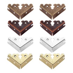 4/20Pcs Retro Triangle Corner Decorative Case Corner Protectors Hardware Decor