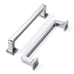 Polished Chrome Straight Bar Cabinet Drawer Pull Handles 5 Inch 128mm 10 PCS