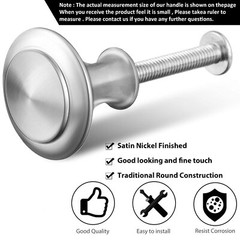 10 PCS Stainless Steel Cabinet Knobs Drawer Pulls Door Handles Kitchen Hardware