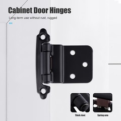 3/8″Inset Kitchen Cabinet Hinges Self Closing Face Mount Cupboard Door Hinge LOT