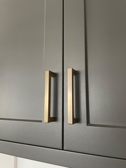 Modern Square 5-1/16 In. Champagne Bronze Cabinet Drawer Pull (Set of 34 pulls)