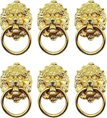 6 Pack Dresser Pull Drawer Cabinet Pull Handle with Drawer Ring 1.57X2.64 Inch D