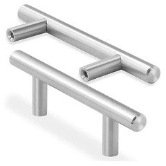 6” Brushed Nickel Kitchen Cabinet Pull Stainless Steel Drawer T Bar Handles LOT