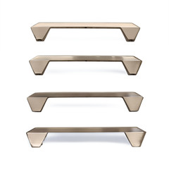 4 PC- Villa Valentina 6-3/16″ Polished Chrome Drawer Pull Kitchen Cabinet Handle
