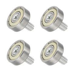 4 PCS Drawer Rollers 19mm x 6mm Wheel 2mm Step Steel Bearing Roller Pulley