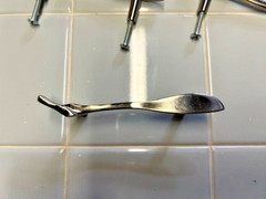 Lot of 6 Polished Chrome Modern Design Cabinet Pull/Handles