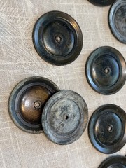 Lot 19 Drawer Pull Backplates 2.5in Rosette Cabinet Hardware