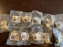 CABINET KNOBS 1-1/4″ Polished Brass Lot x11pks NEW! Amerock BP3443-3