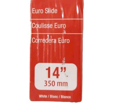 Side Mount Drawer Euro Slide 14″ 350mm by Richelieu 3/4 Extension Track