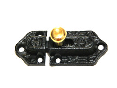 Cast Iron Door Latch with Brass Knob Farm House Vintage look
