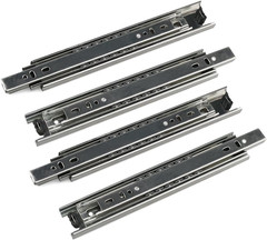2 Pairs 9″ Full Extension Ball Bearing Telescopic Drawer Slides Slide Rails (9 I