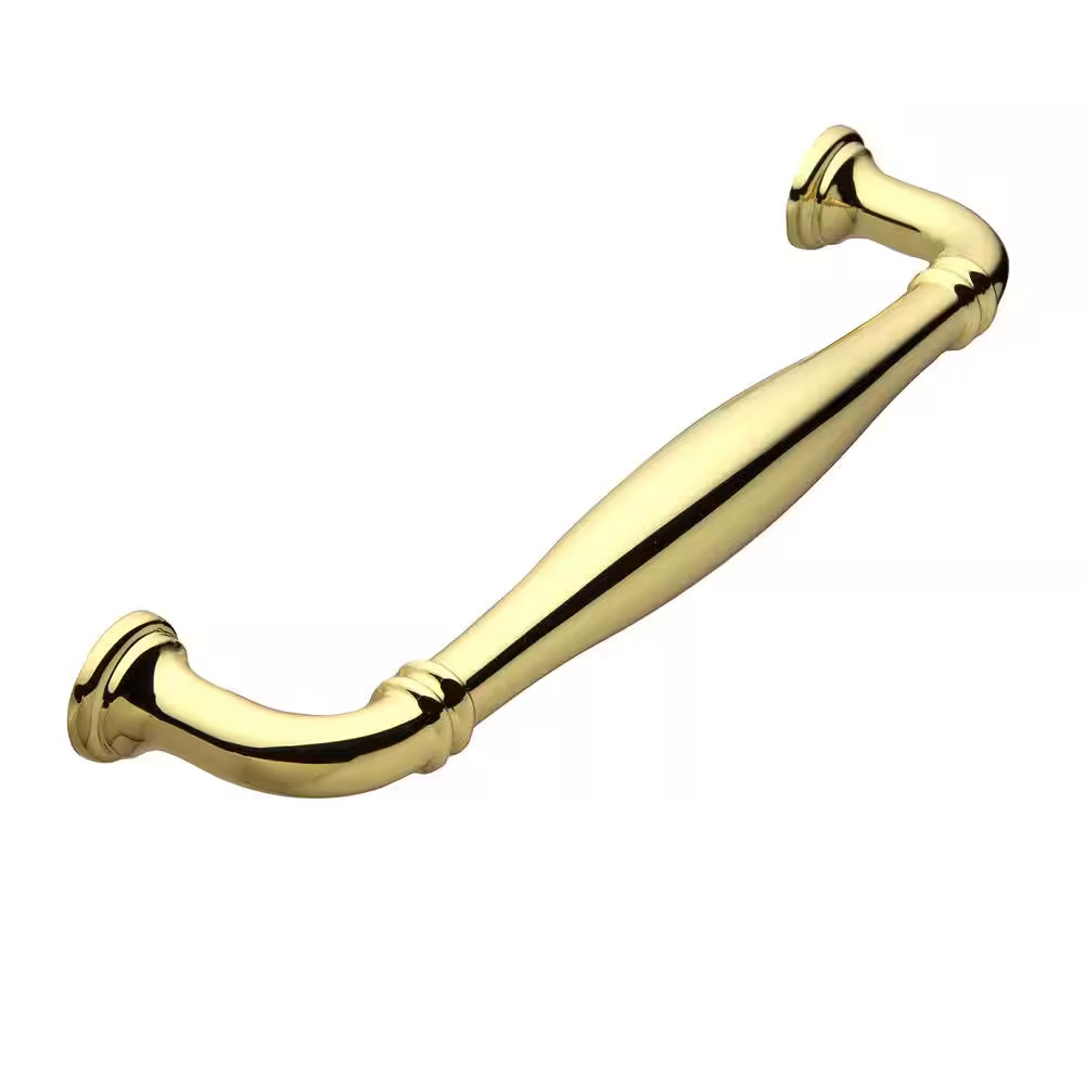 Paris 6 In. (152 Mm) Center-To-Center Traditional Polished Gold Bar Drawer Pull