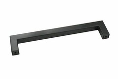 Black Kitchen Square Cabinet Handles Drawer Pull Knobs Stainless Steel 12mm 1/2″
