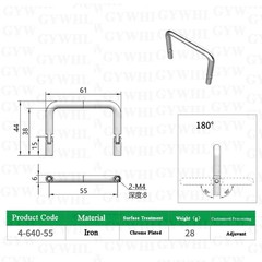 Folding Handle 180° Folding Pull Handle For Kinds Of Drawers,Distribution Boxes