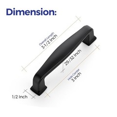 25 Pack 3 Inch Kitchen Cabinet Handles Matte Black Pulls Black Drawer Pulls K…