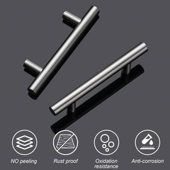 15 Pack Cabinet Pulls Brushed Nickel Stainless Cabinet Handles, for Kitchen and