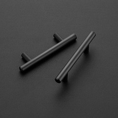 Timeless 5 Inch Matte Black Cabinet Handles – Durable Stainless Steel, 30 Count