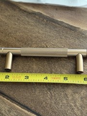 Gold Champaign Cabinet Pulls Textured 8 Pulls 3.75” Center To Center