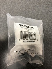 TK591BLK Oculus 1-1/8″ Mushroom Knob – Mercer Collection (Black)