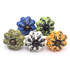 Artistic Ceramic Door Knobs / Drawer Pulls – Instant Makeover for Old Furniture