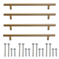 Villa Valentina Cylindrical Bar Drawer Pull 4 PK- 12 in. Kitchen Cabinet Handles
