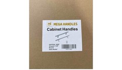 Mega Handles 35-Pack Stainless Satin Silver Cabinet Pulls 7-3/8in 5in C-C