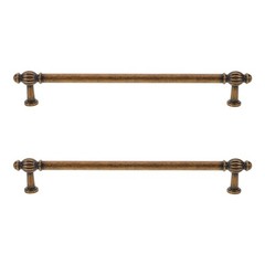2Pcs Light Brown Zinc Alloy Cabinet Knobs Pull for Rustic Kitchen Cupboards