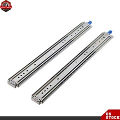 1 Pair 26 Inch Locking Drawer Slides Full Extension & Lock 500 lbs Load Capacity