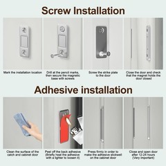 12 Pack Magnetic Cabinet Door Catches, Ultra-Thin Stainless Cabinet Door Magn…