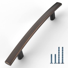 10 Pack Oil Rubbed Bronze Cabinet Handles 3.75 Inch Pulls Kitchen Hardware