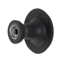 Laurey Churchill 1 1/8″ Cabinet Knob Oil-Rubbed Bronze Buff Black Leather 12092