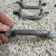 Set of 10 Braided pewter drawer Pulls KBC 48342 woven gray silver 3″ wide