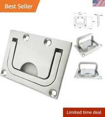 316 Stainless Steel Ring Pull Handle Marine Flush Lifting Handle 76MMx56MM
