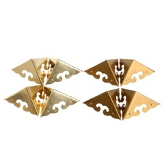 Furniture Antique Brass Jewelry Box Corner Protector Chest Decorative 2 Color