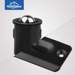 HOMOTEK 4 Pack Drive in Ball Catch with Strike Plate for Closet Doors, Black, 13