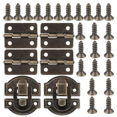 Antique Bronze Jewelry Box Hinges and Latches, Retro Small Hinges for Wooden …